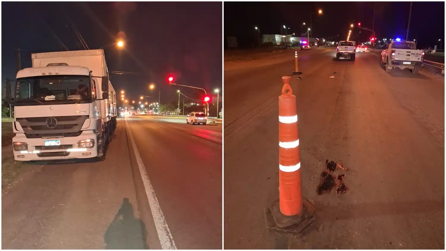 Accidente en la Ruta 8: un hombre en situación de calle fue atropellado por un camión