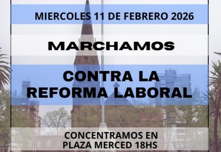Paro docente y movilización contra la reforma laboral y previsional