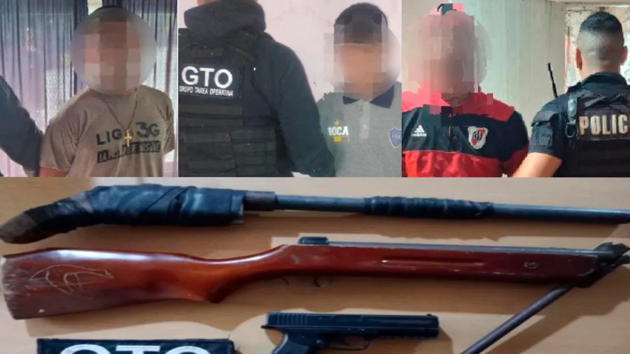 Tras hechos delictivos en la ciudad, fuerzas policiales allanaron en barrio San Francisco de San Nicolás, secuestraron tres armas de fuego y aprehendieron a tres personas