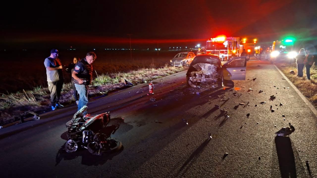 Fatal accidente en la Ruta 8: un motociclista perdió la vida