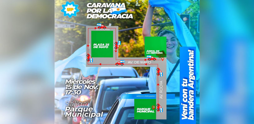 Caravana por la Democracia en la ciudad